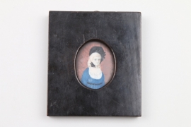 Miniatur Portrait der Karoline von Lichtenhayn, deutsch um 1800