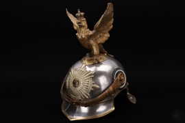 Prussia - M1889 Leibgendarmerie parade helmet to Gefreiter Madel
