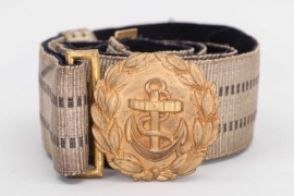 Fischer, Waldemar v. - Kriegsmarine officer's belt & buckle