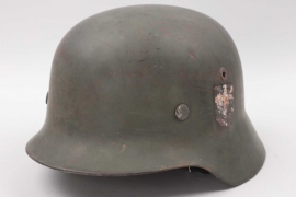 Heer M35 double decal helmet - 2.E.IR.106 (NS66)