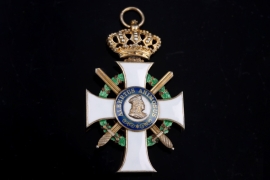 Saxony Order of Albert knight 1.class with crown and swords