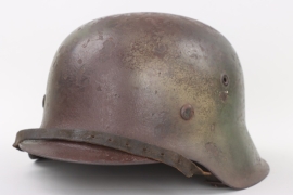 Heer M42 helmet with "Normandy" camopaint