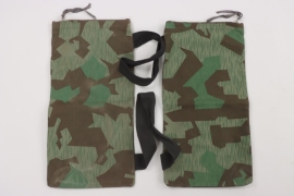 German paratrooper splinter camouflage stick grenade bag set