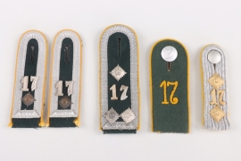 Heer grouping shoulder straps of Kavallerie Regiment 17