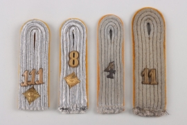 Heer shoulder boards for officers of various cavalry regiments