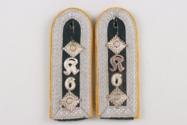 Heer shoulder straps for a Oberwachtmeister of Kradschützen Abteilung 6