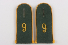 Heer Shoulder straps for EM of Kavallerie Regiment 9