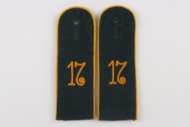Heer Shoulder straps for EM of Kavallerie Regiment 17