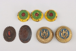 7x foreign cap badges