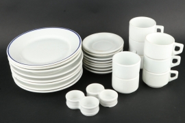 25 Luftwaffe cups, plates and salt pepper sets