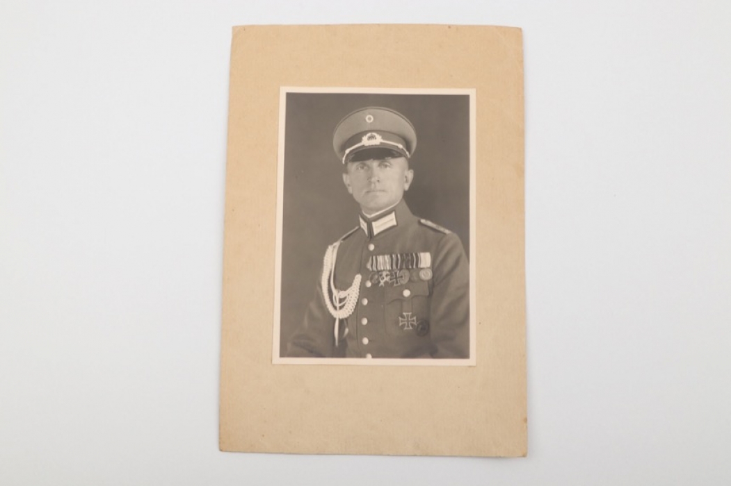 Reichswehr portrait photo to Iron Cross recipient