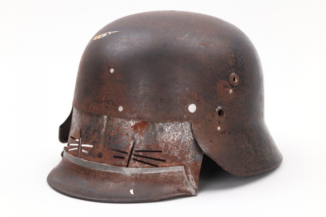 Wehrmacht experimental M35 helmet with visor