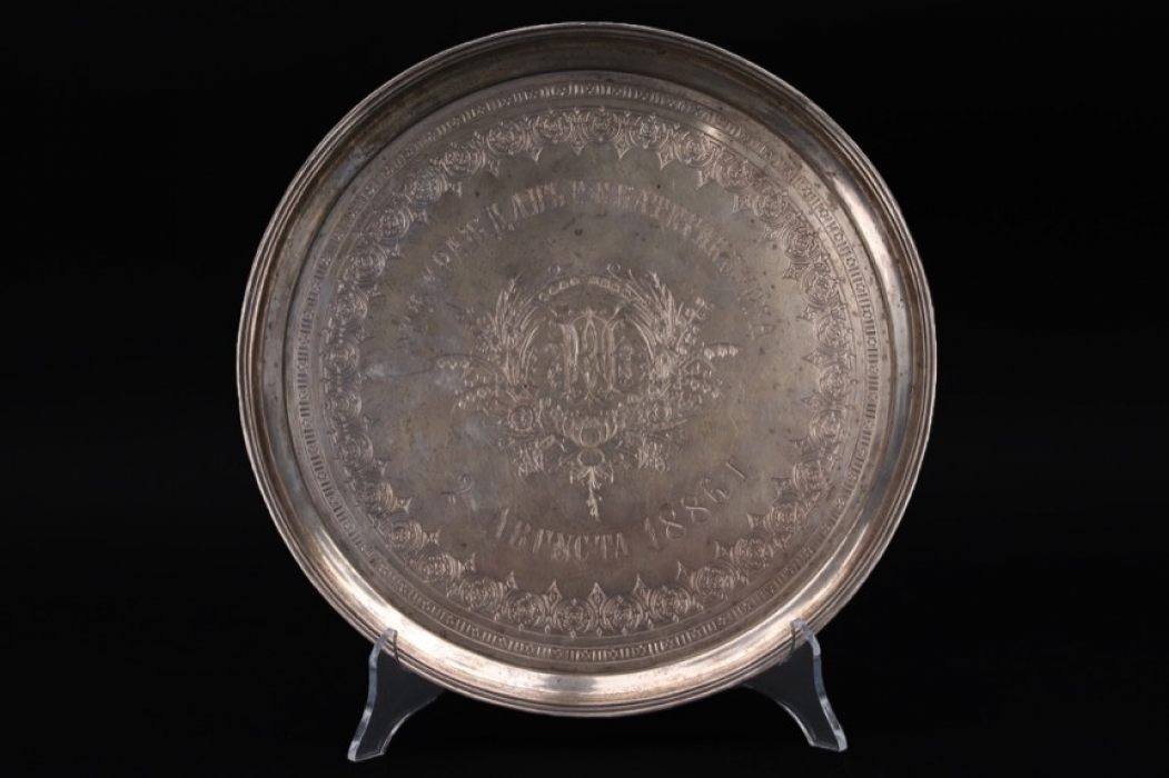 Russia - Silver tray, Moscow 1886