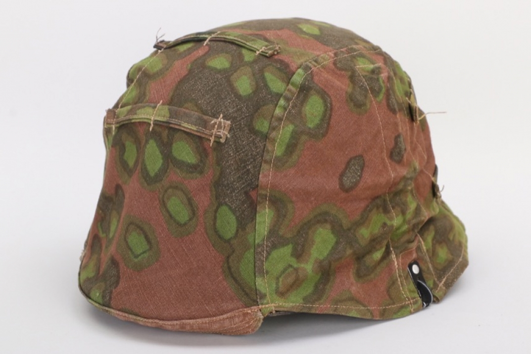 Waffen-SS reversible "oak leaf" camo helmet cover