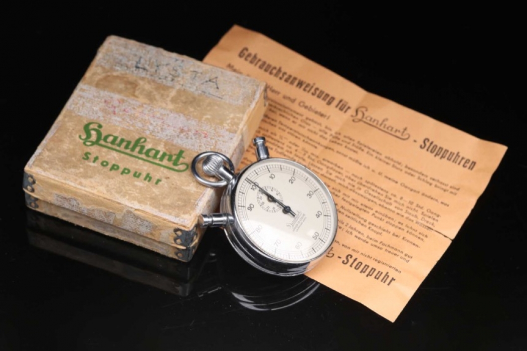 Hanhart sopwatch with box & papers