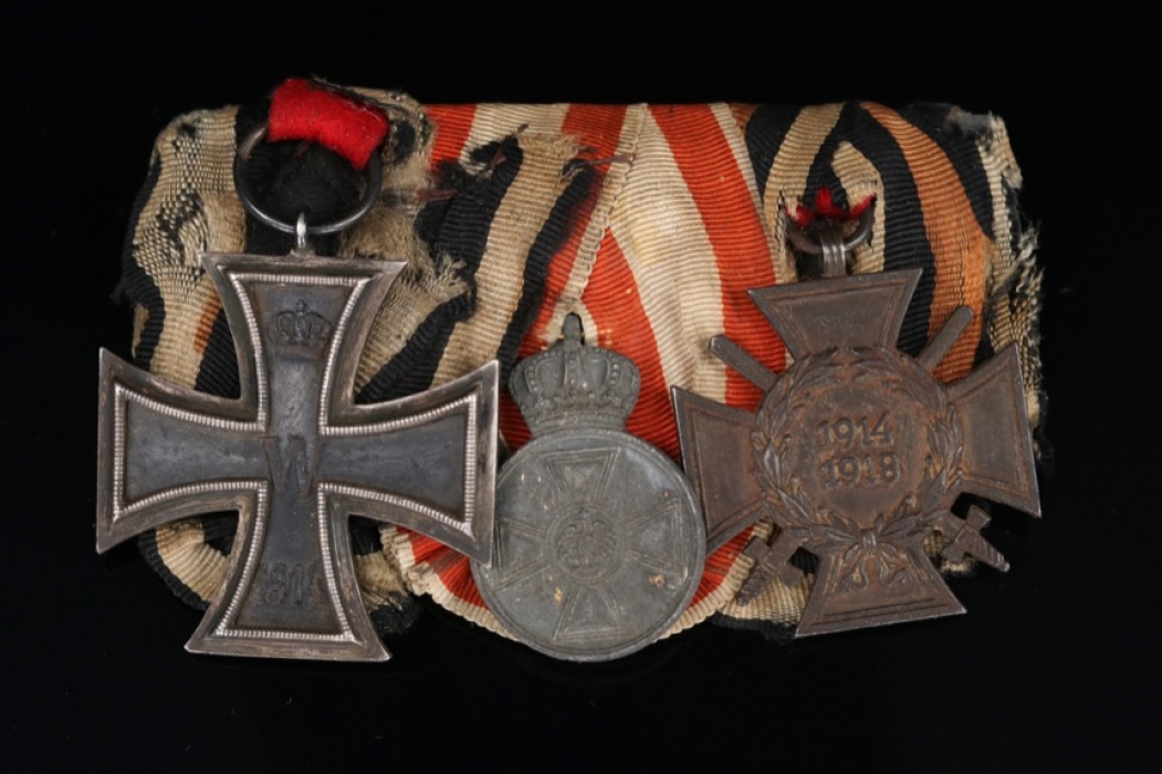 Medal Bar with a late war Red Eagle Order Medal in Zink