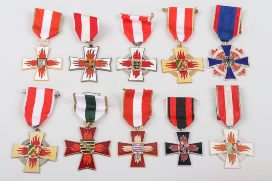 Federal Republic of Germany - Lot of Fire Brigade decorations