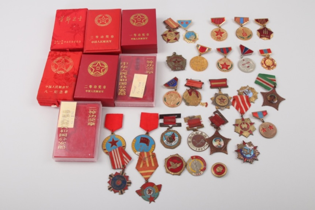 China - lot of medals & decorations