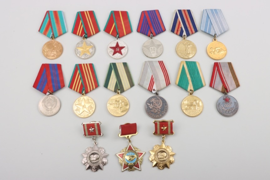 Russia - lot of medals & decorations