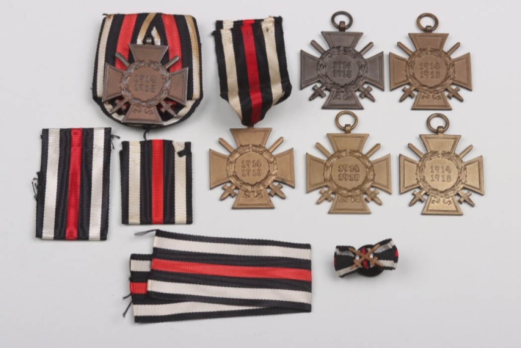 6 x Honor Cross of WWI for combatants