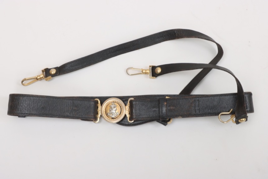 Japanese navy officer's belt and buckle