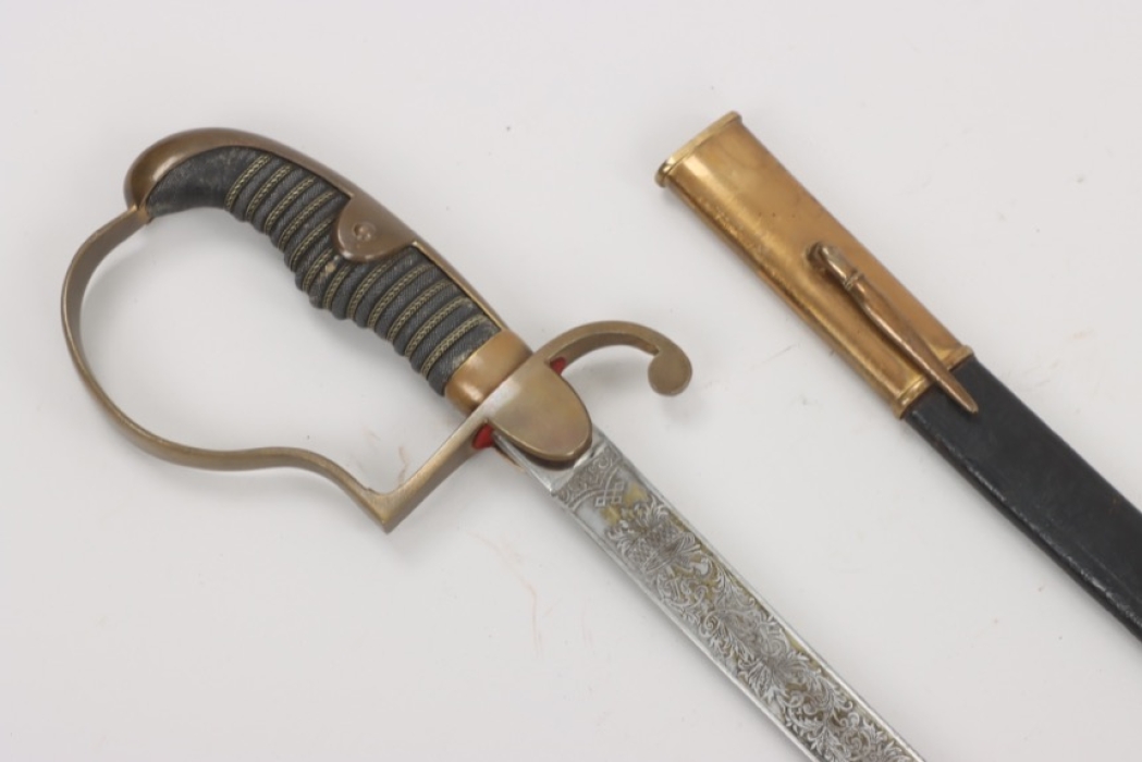 Fire brigade etched sabre - 1884