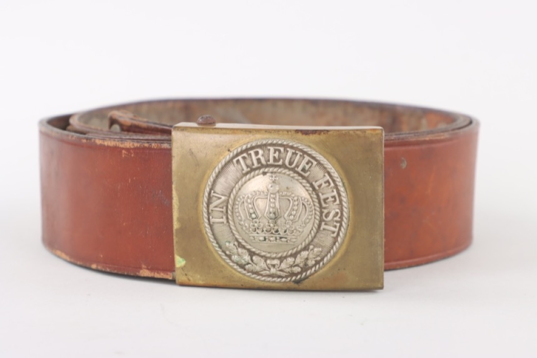 Bavaria EM/NCO buckle "In Treue fest" with belt