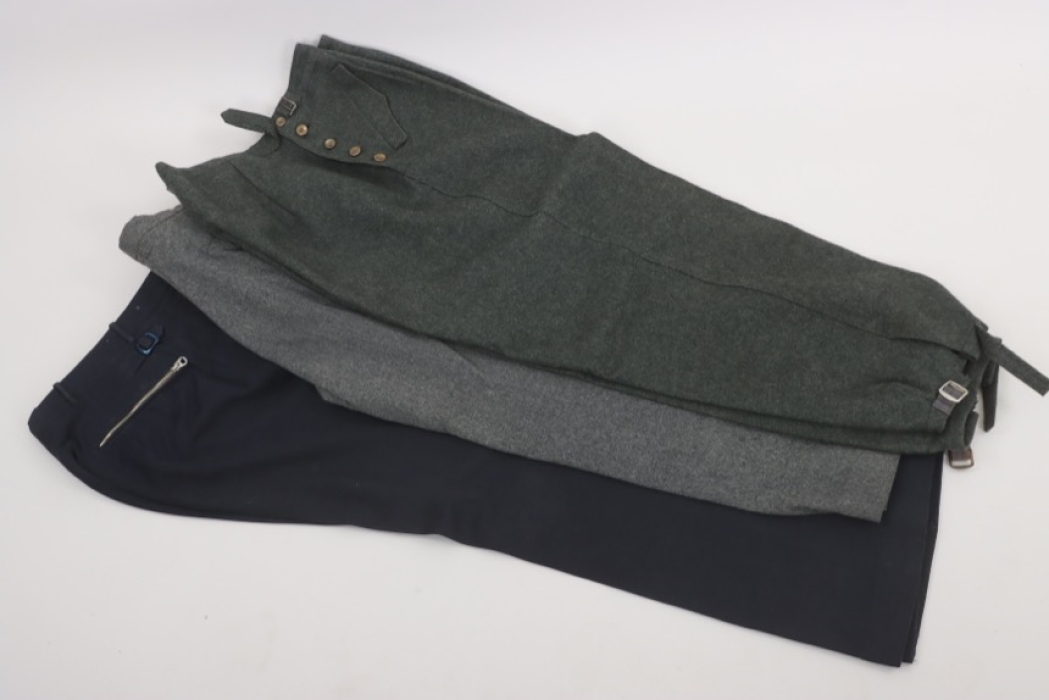 3x German trousers (WW1 / WW2)