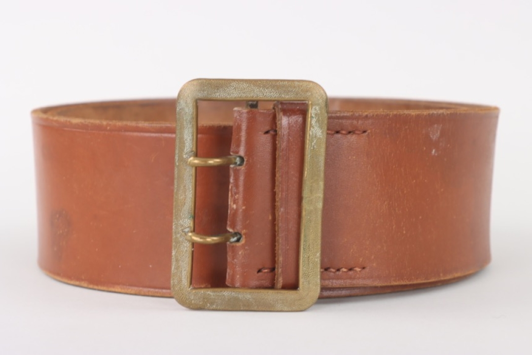 Heer / Luftwaffe 2-claw leather field belt for generals - RZM