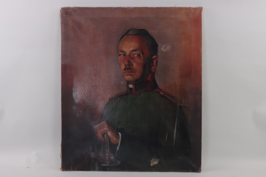 Oil of an Russian officer - BVCIK 1924