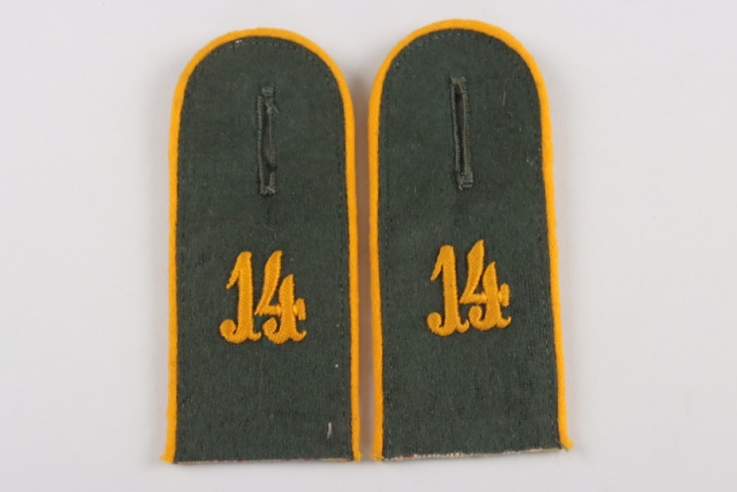 Heer Shoulder straps for EM of Kavallerie Regiment 14