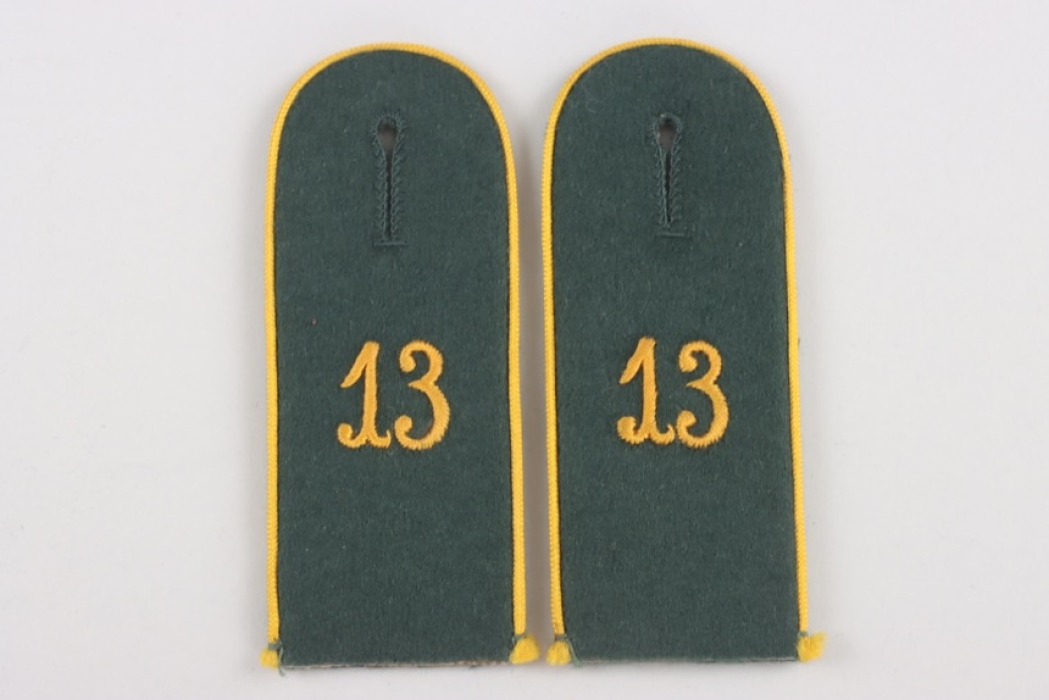 Heer Shoulder straps for EM of Kavallerie Regiment 13