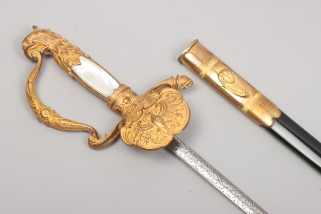 Prussia – Minister's Sword, E. Sachs, Purveyor to the Court, Berlin