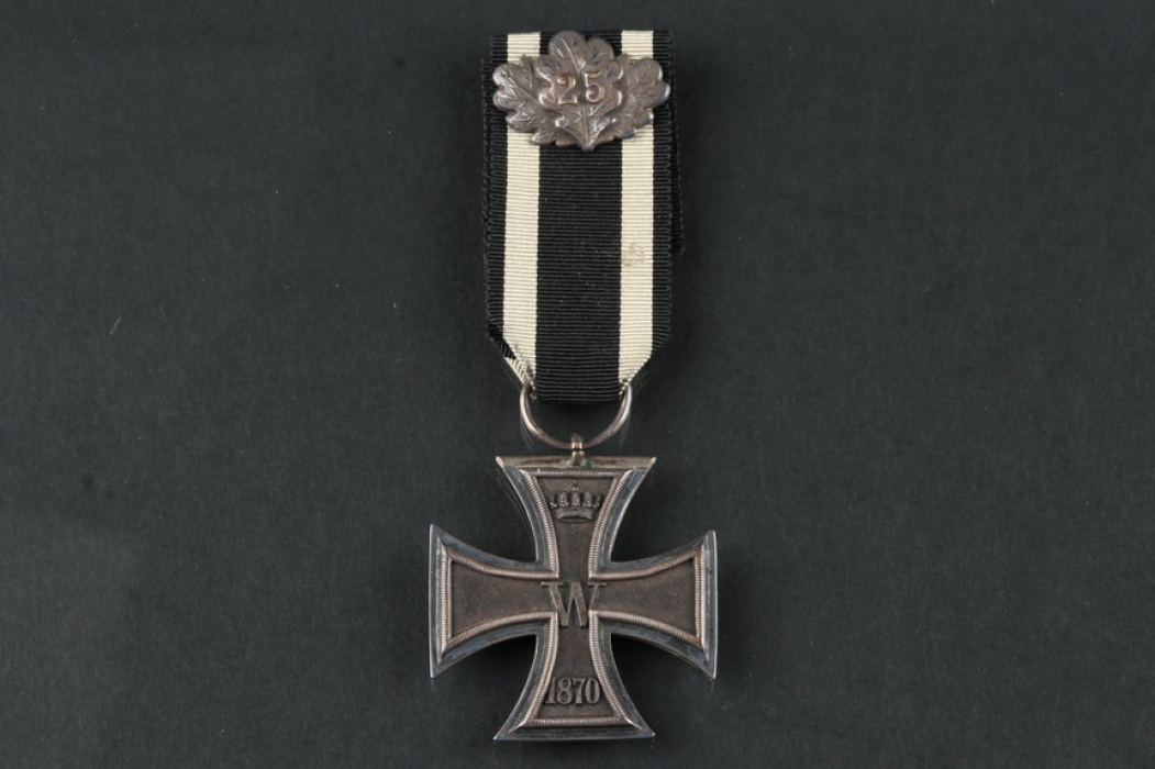 Prussia - 1870 Iron Cross 2nd Class with Oak Leaves and Jubilee Number "25"