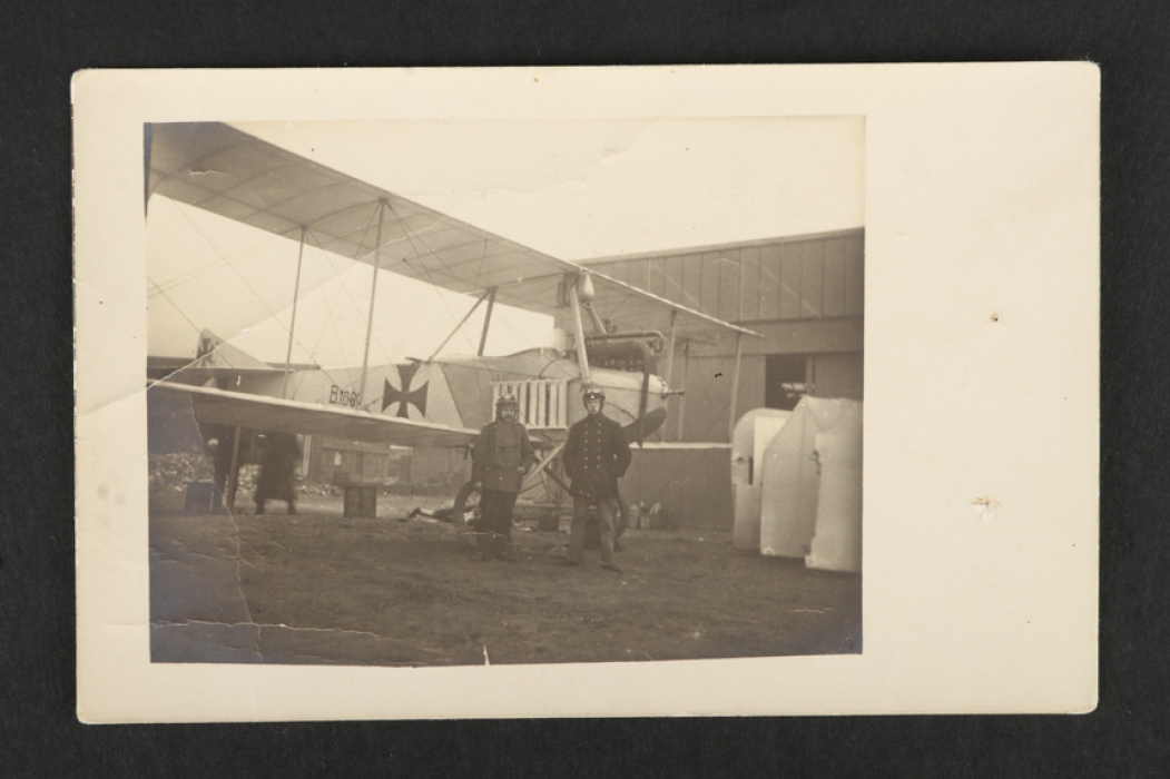 Signed Photo Postcard - Unknown WWI Pilot