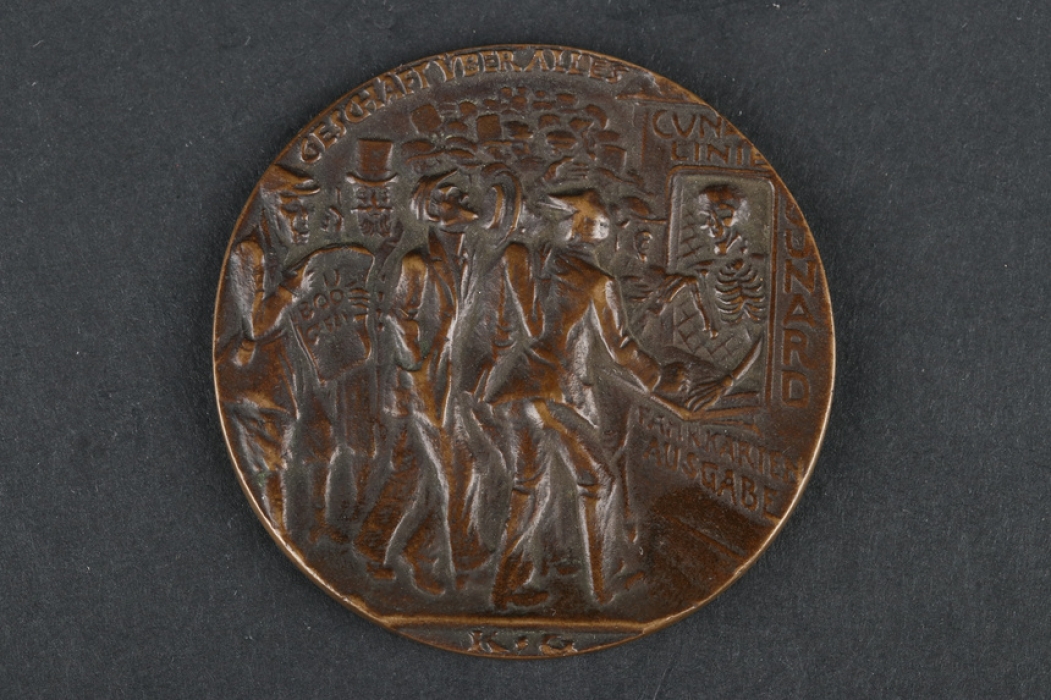 Karl Goetz Medal - 156 on the Lusitania Sinking