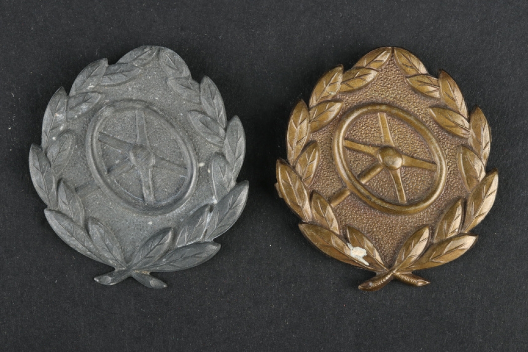 Drivers Proficiency Badge in Bronze and silver