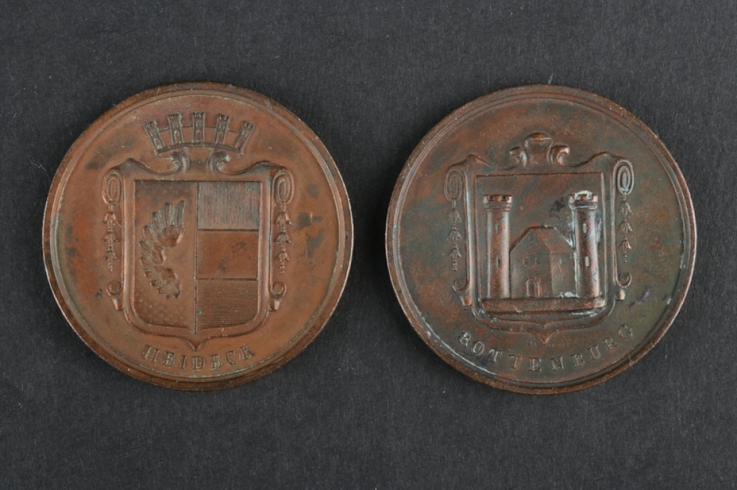 Bavaria - Mayor Medal Proof "Rottenburg & Heideck"