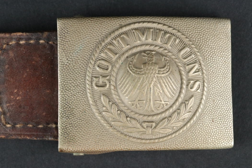 Reichswehr Reichsheer buckle "Gott mit uns" (EM/NCO) with tab