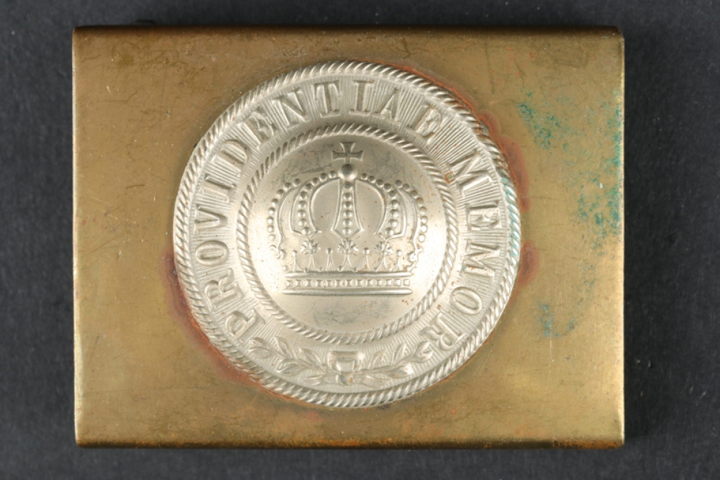 Saxony buckle "PROVIDENTIAE MEMOR" (EM/NCO) - Aurich 1914