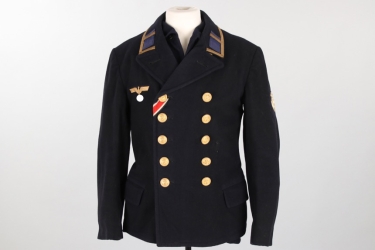 Kriegsmarine colani tunic with shirt - Obermaschinenmaat Sickinger