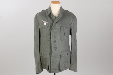 Luftwaffe green South Front HBT field tunic - 1944