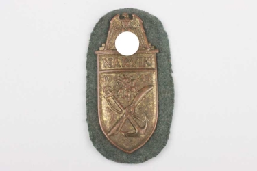 Kriegsmarine Narvik Shield for naval artillery