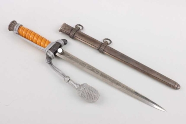 M35 Heer officer's dagger with edged blade + portepee - Voos