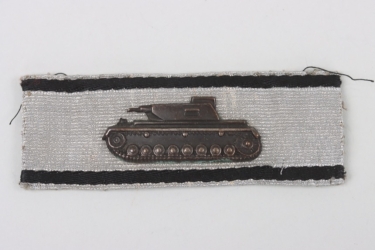 Tank Destruction Badge in Silver