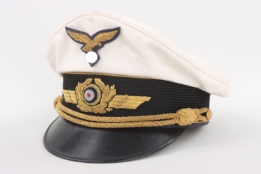Luftwaffe white summer visor cap for generals