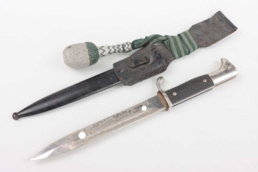 Etched Wehrmacht dress bayonet KS 98 with frog and portepee - Eickhorn