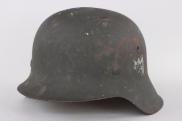 M42 German Heer single decal combat helmet, « ET62 »