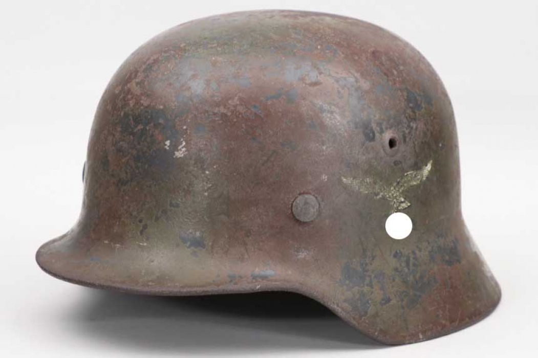 Luftwaffe M35 double decal camo helmet - SE64
