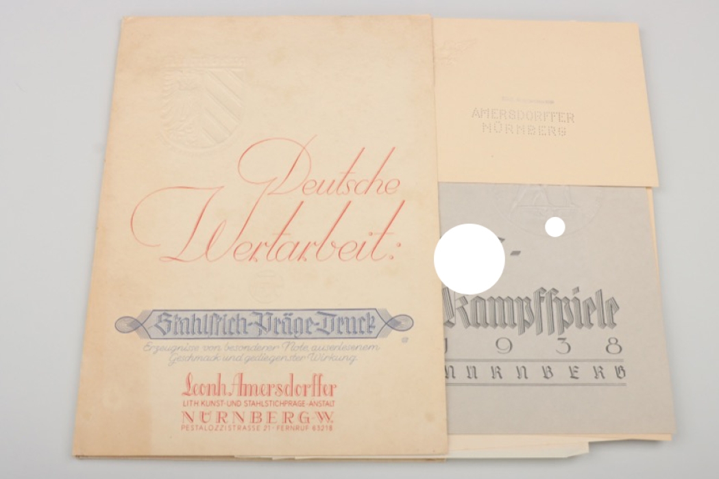 Sample folder of the Leonhard Amersdorffer printing house